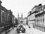 Rynek - poudniowo-zachodnia cz placu tzw. May Rynek - zdjcie z okresu 1900 - 1940